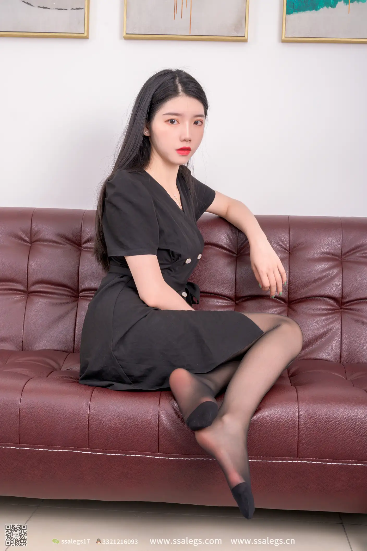 [Mzsock] NO.469 Qiuqiu Temperament Black Silk silk club#[128P]-72